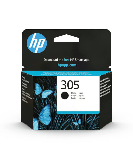 HP 305 Black Original Ink Cartridge – Compatible with HP DeskJet & ENVY Printers